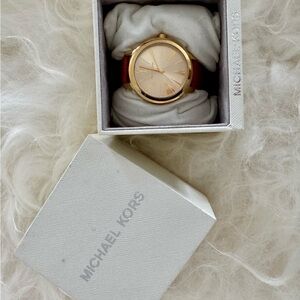 Michael Kors Gold Dial with Tan Strap